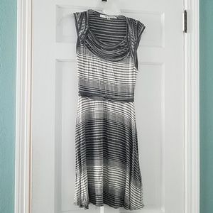 Max Studio gray striped dress